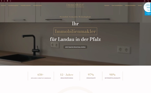 SEO-Optimierung der Immo Best GmbH mit verbesserter regionaler Sichtbarkeit