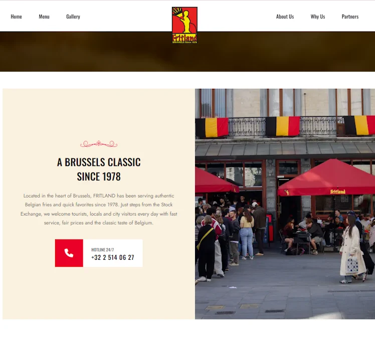 Konzeption und Struktur der Fritland Brussels Website