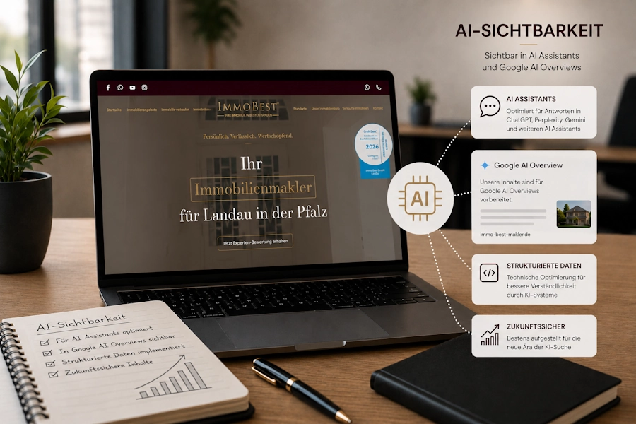 Sichtbarkeit in AI Assistants und Google AI Overviews