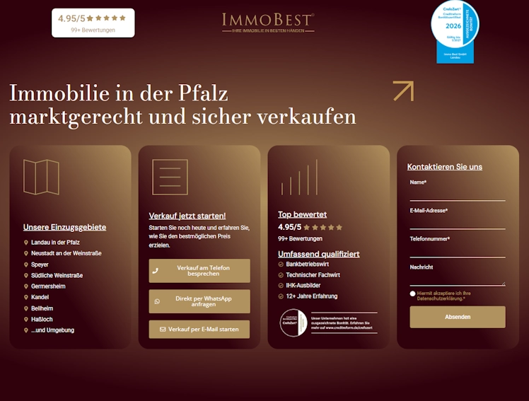 Planung der SEO-Strategie für Immo Best GmbH