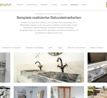 Produkt- und Materialdarstellung von Marmorwerk Stumm