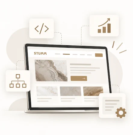 Technische Weiterentwicklung der Marmorwerk Stumm Website