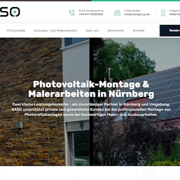 Startseite der NASO GmbH