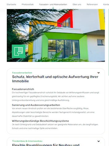Maler- und Ausbauarbeiten der NASO GmbH
