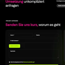 Kontaktmöglichkeiten auf der Triada Signs Website
